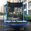 XATAMIO Trampoline Shade Cover, Trampoline Cover for 8FT 10FT 12FT 14FT 16FT Straight Pole Round Trampoline Sun Protection, Easy to Install,for Backyard Playground (10FT 8 Poles) view 3