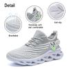 DLWKIPV Men Running Shoes Men's Tennis Shoes Lightweight Breathable Fashion Sneakers Non Slip Workout Gym Shoes for Running White Size US 10 view 4