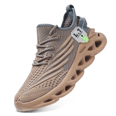DLWKIPV Men's Brown Tennis Shoes Size US 8