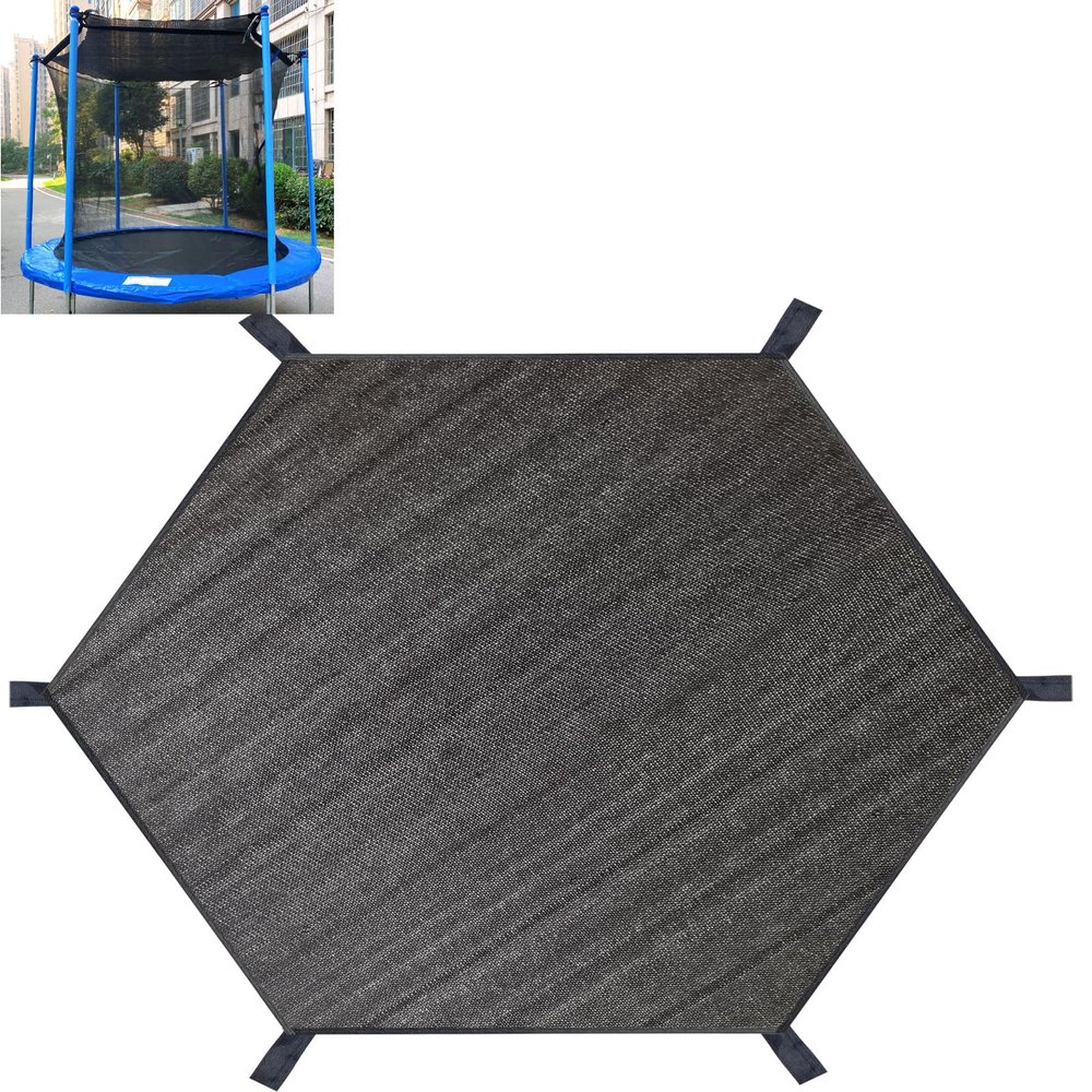 XATAMIO Trampoline Shade Cover, Trampoline Cover for 8FT 10FT 12FT 14FT 16FT Straight Pole Round Trampoline Sun Protection, Easy to Install,for Backyard Playground (12FT 6 Poles)