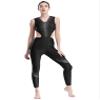 FEESHOW Women Shiny Rhinestone Gymnastics Leotard Bodysuit Full Length Figure Skating Jumpsuit Black Medium view 2