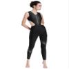 FEESHOW Women Shiny Rhinestone Gymnastics Leotard Bodysuit Full Length Figure Skating Jumpsuit Black Medium view 3