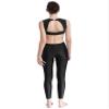 FEESHOW Women Shiny Rhinestone Gymnastics Leotard Bodysuit Full Length Figure Skating Jumpsuit Black Medium view 4