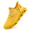 DLWKIPV Men Running Shoes Men's Tennis Shoes Lightweight Breathable Fashion Sneakers Non Slip Workout Gym Shoes for Running Yellow Size US 8 view 1