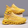 DLWKIPV Men Running Shoes Men's Tennis Shoes Lightweight Breathable Fashion Sneakers Non Slip Workout Gym Shoes for Running Yellow Size US 8 view 3