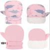 YMYDYFC Toddler Mittens Baby Waterproof Gloves Toddler Snow Gloves Kids Winter Mitten For Boy Girl Kids Ski Mitten Pure Pink & E1307 Pink S(1-2 Years) view 1