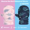 YMYDYFC Toddler Mittens Baby Waterproof Gloves Toddler Snow Gloves Kids Winter Mitten For Boy Girl Kids Ski Mitten Pure Pink & E1307 Pink S(1-2 Years) view 3