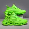 DLWKIPV Men Running Shoes Men's Tennis Shoes Lightweight Breathable Fashion Sneakers Non Slip Workout Gym Shoes for Running Green Size US 11 view 3