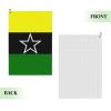 ASEDFGT Flag of DAR El Kuti Republic Golf Towel 16 x 24 Inch Golf Towels for Golf Bags Polyester Golf Towel with Carabiner Clip Men and Women Golf Accessories view 2
