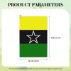 ASEDFGT Flag of DAR El Kuti Republic Golf Towel 16 x 24 Inch Golf Towels for Golf Bags Polyester Golf Towel with Carabiner Clip Men and Women Golf Accessories view 4