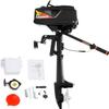 2 Stroke Outboard Motor, 55CC 3.6HP Heavy Duty Outboard Short Shaft Marine Engines Aquaculture Outdoor Adventure Boat Tiller Control w/Half Water-cooling Air-cooling & CDI Ignition System view 1