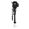 2 Stroke Outboard Motor, 55CC 3.6HP Heavy Duty Outboard Short Shaft Marine Engines Aquaculture Outdoor Adventure Boat Tiller Control w/Half Water-cooling Air-cooling & CDI Ignition System view 3