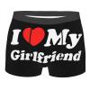 Diputer I love my GF girlfriend Boxers For Mens Underwear I Heart my GF girlfriend Boxer Briefs Black Funny For Valentines Day, Anniversary, Birthday Gift Ideas For Boyfriend view 1