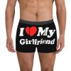 Diputer I love my GF girlfriend Boxers For Mens Underwear I Heart my GF girlfriend Boxer Briefs Black Funny For Valentines Day, Anniversary, Birthday Gift Ideas For Boyfriend view 2