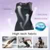 Santic Women's Triathlon Suit Tri-Suit with Padded One-Piece Sleeveless Swimsuit Quick-Dry Back Zipper Black-Purple,XL view 4