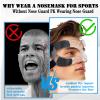 KEDAO Nose Guard for Broken Nose Mask for Softball Basketball Face Shield Masks Protect for Youth Teenagers Men Women Clear view 3