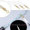 Micro Traders 50PCS Silicone Float Waggler Adaptors Length 20mm Suitable for Float Feet 1.0-1.5mm for Carp Fishing Coarse Fishing Float Fishing Fishing Swivels with Tube view 3