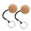 Anneome 4pcs Float Ball Keychain Cork Boating Sports Keyring Lightweight Strong Buoyancy view 1