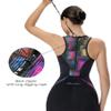Santic Women's Triathlon Suit Tri-Suit with Padded One-Piece Sleeveless Swimsuit Quick-Dry Back Zipper Black-Purple,M view 3