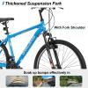 HH HILAND 26 Inch Mountain Bike, Mens and Womens MTB with 21 Speeds, High-Tensile Steel Frame, V Brake, Hardtail Bicycle for Adults Blue view 3