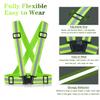 Reflective Vest Running Gear, 2Pack High Visible Safety VES for Cycling Jogging Running Walking, Adjustable for Men Women Kids view 3