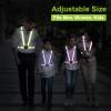 Reflective Vest Running Gear, 2Pack High Visible Safety VES for Cycling Jogging Running Walking, Adjustable for Men Women Kids view 4