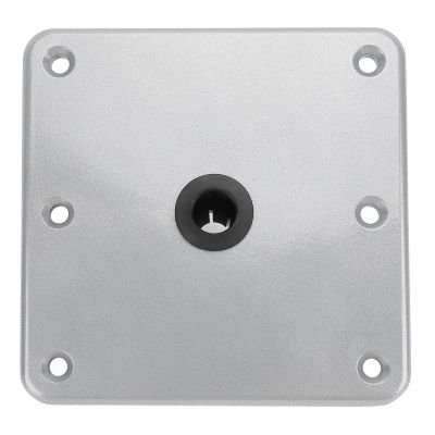 CFTGIW 7in X 7in Boat Seat Base Heavy Duty Boat Seat Pedestals Mount 3/4in Pin Post Socket for Most Boat Seat Base Aluminum Boat Pedestal Base