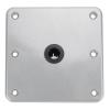 CFTGIW 7in X 7in Boat Seat Base Heavy Duty Boat Seat Pedestals Mount 3/4in Pin Post Socket for Most Boat Seat Base Aluminum Boat Pedestal Base view 1