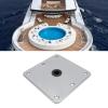 CFTGIW 7in X 7in Boat Seat Base Heavy Duty Boat Seat Pedestals Mount 3/4in Pin Post Socket for Most Boat Seat Base Aluminum Boat Pedestal Base view 3
