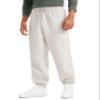 CRZ YOGA Cotton Fleece Lined Relaxed Sweatpants for Men 32" - Loose Lounge Casual Bottom Sweat Pants with Zipper Pocket Milky White (Bone) Medium view 1