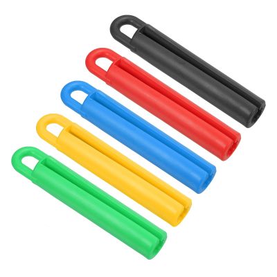 PATIKIL 4" Billiard Cue Hanger, 5 Pack Rubber Snooker Pool Rod Sleeve Protector Billiard Stick Storage Hanging Tool Accessory, 5 Colors