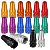 8 Colors Presta Valve Cap, 16 Pack Aluminum Anodized Bike Valve Stem Caps Bicycle Tire Air Dust Stem Covers - Used On Presta/French Valves Bike Tire Caps for MTB Road Racing Bicycle(Rocket Style) view 1