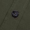 Men's Long Sleeve Classic Shirt Casual Cotton Button Up Shirts Spread Collar Beach Shirts with Pockets (Large,Army Green) view 4