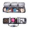 UNISTRENGH Padded 2-in-1 Snowboard Bag Wheeled for Air Travel - Three Independent Compartment for Ski Boots,Helmet and Clothes (Blue Camo_156cm) view 4