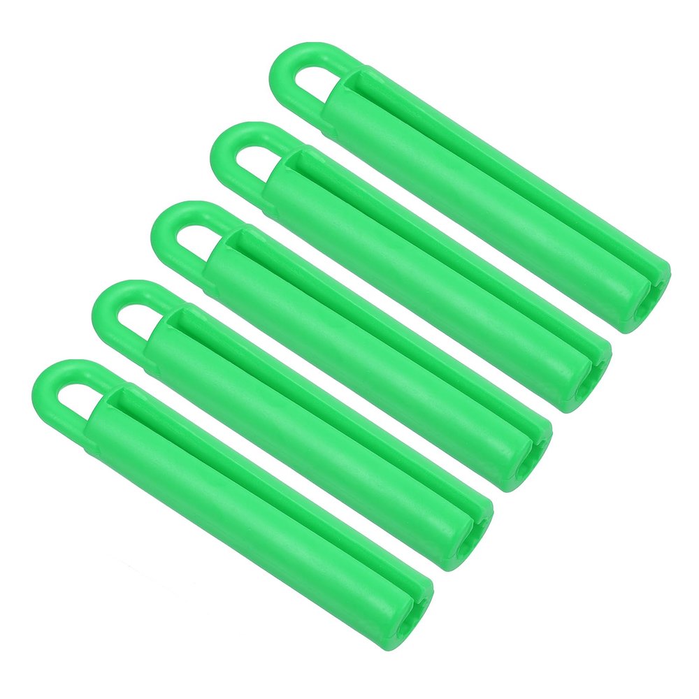 PATIKIL 4" Billiard Cue Hanger, 5 Pack Rubber Snooker Pool Rod Sleeve Protector Billiard Stick Storage Hanging Tool Accessory, Green