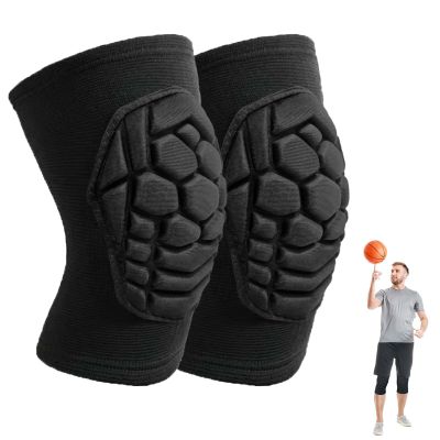 Men Women Knee Pads for Wrestling Volleyball Soccer, Flexible Lightweight Kneepads with Comfortable Foam Padding for Pole Dance Yoga Mountain Bike Skateboard, Youth Knee Pad for Sports & Work, Black M