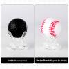 Acrylic Small Ball Stand Holder, Ball Display Holder Acrylic Ball Stand Baseball Display Stand Acrylic Baseball Holder for Baseball Golf Tennis Ball Spheres Display view 3