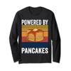Powered by Pancakes Funny Thanksgiving foods Friendsgiving Long Sleeve T-Shirt view 1