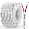 CONEPY 14 Gauge Marine Wire, 14/2 Duplex Marine Grade Cable, IP68 Waterproof/Oxygen-Free Tinned Copper Stranded PVC 14 AWG Wire for Boat, Automotive, RV, Solar, LED Strips (50FT) view 1
