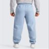 CRZ YOGA Cotton Fleece Lined Relaxed Sweatpants for Men 32" - Loose Lounge Casual Bottom Sweat Pants with Zipper Pocket Cambric Blue Large view 2