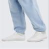 CRZ YOGA Cotton Fleece Lined Relaxed Sweatpants for Men 32" - Loose Lounge Casual Bottom Sweat Pants with Zipper Pocket Cambric Blue Large view 4