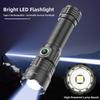WINDFIRE Tactical Flashlight Rechargeable, Flashlight High Lumen with Picatinny Rails Mount and Pressure Switch, Zoomable 3 Modes Handheld Flash Light view 2