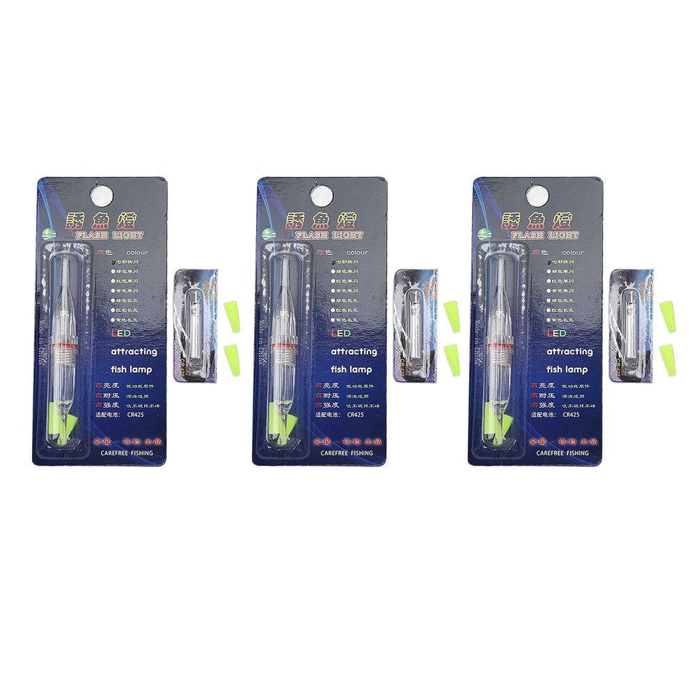BONKZEBU Deep Drop Fishing Light Leakage Proof Battery Powered LED Flashing Attractive Fishing Lamp for Fishing