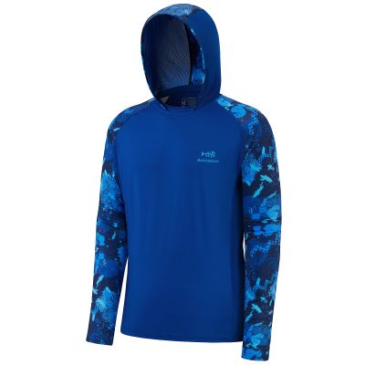 BASSDASH Mens UPF 50 Performance Fishing Shirt Cooling Hoodie Camo Long Sleeve FS17M