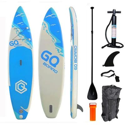 Touring SUP Inflatable Stand Up Paddle Board, 10ft x 6in x 30in, 5 Years Warranty (Sky White, 10x2.5x0.6,in)