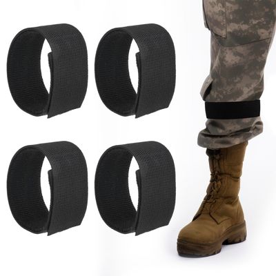 4 PCS Cowboy Boot Ankle Strap Snake Bootstraps Elastic Adjustable Boot Blousers for Gardening Hiking Cycling Fishing Running Hunting
