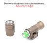 NECARL M300A 500 Lumens Tactical Flashlight Weapon Light Tan + Tan Remote Pressure Switch for 20mm Picatinny Mlok/Keymod Rail view 2