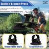 EBIZ&TECH Bike Rack for Car Roof, Quick Release Aluminium Alloy Roof Rack with Suckers for Various Vehicles, Fits Mountain & Road Bikes with Adapters with 12x100mm/15x100mm/15x110mm (Black, 3 Suckers) view 3