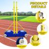 Volleyball Net Systems,Heavy Duty Indoor Volleyball Net Height Adjustable, Portable Volleyball Poles for Backyard Outdoor School Stadium(1 Volleyball Net + 1 Badminton Net) view 3