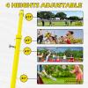Volleyball Net Systems,Heavy Duty Indoor Volleyball Net Height Adjustable, Portable Volleyball Poles for Backyard Outdoor School Stadium(1 Volleyball Net + 1 Badminton Net) view 4